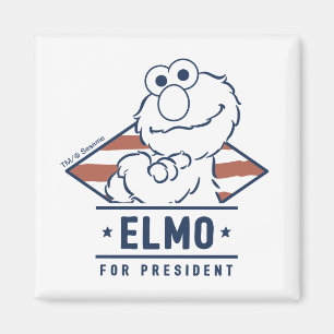 Sesame Street   Oude Elmo voor President Magneet