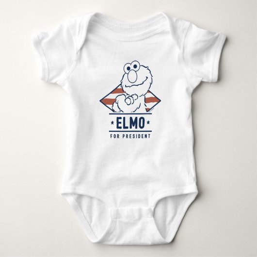 Sesame Street | Oude Elmo voor President Romper (Voorkant)