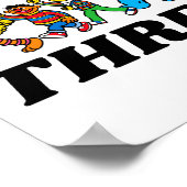 Sesame Street Pals 3rd Birthday Balloons Toddler  Poster (Hoek)