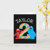 Sesame Street Pals Chalkboard Rainbow 2nd Birthday Kaart (Gele Bloem)