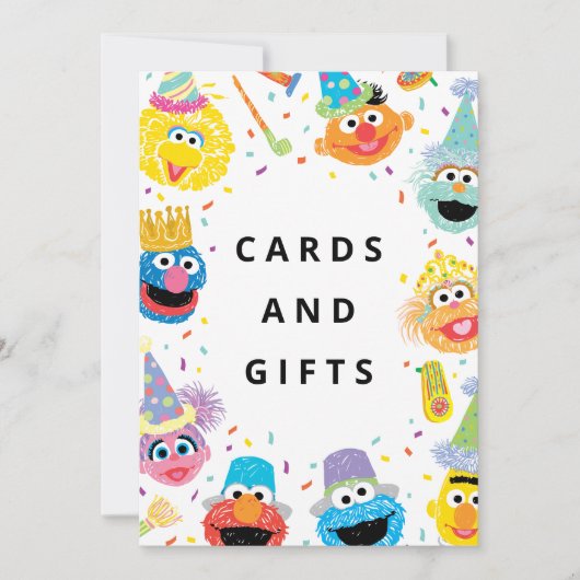 Sesame Street Pals Confetti | Kaarten & Cadeaus (Voorkant)