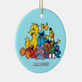 Sesame Street Pals | Customized Name & Photo Keramisch Ornament (Rechts)