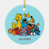 Sesame Street Pals | Customized Name & Photo Keramisch Ornament (Voorkant)