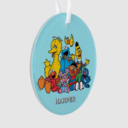 Sesame Street Pals | Customized Name & Photo Ornament (voorkant)