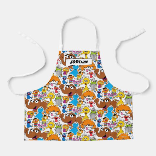 Sesame Street Pals Doodley Pattern Schort (Voorkant)