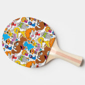 Sesame Street Pals Doodley Pattern Tafeltennisbatje (Zijkant)