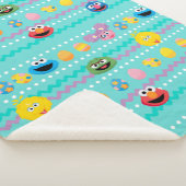Sesame Street Pasen Eierpatroon Sherpa Deken (3/4)