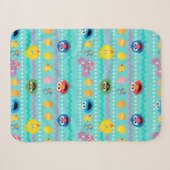Sesame Street Pasen Eierpatroon Sherpa Deken (Voorkant (horizontaal))