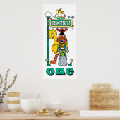 Sesame Street-personages Eerste Verjaardagsposter Poster (Keuken)