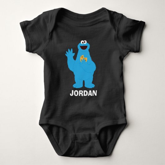 Sesame Street | Personalized Cookie Monster Romper (Voorkant)
