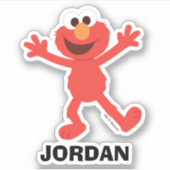 Sesame Street | Personalized Elmo Sticker (Voorkant)