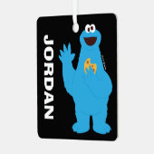 Sesame Street | Persoonlijke Cookie Monster Metalen Ornament (Voorkant links)