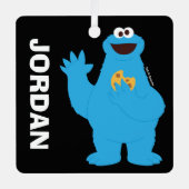 Sesame Street | Persoonlijke Cookie Monster Metalen Ornament (Voorkant)