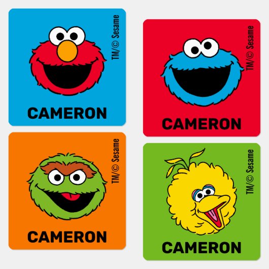 Sesame Street Persoonlijke Kinderlabels Labels (Groep)