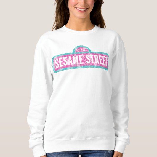 Sesame Street Pink Sign Logo Trui (Voorkant)