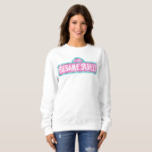 Sesame Street Pink Sign Logo Trui (Voorkant volledig)