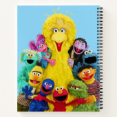 Sesame Street | Pretportret van kleurrijke vriende Notitieboek (Achterkant)