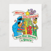 Sesame Street Prettig Kerstfeest Feestdagenkaart (Voorkant)