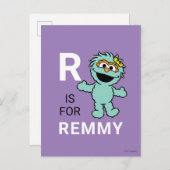 Sesame Street | R is for Rosita | Add Your Name Briefkaart (Voorkant / Achterkant)