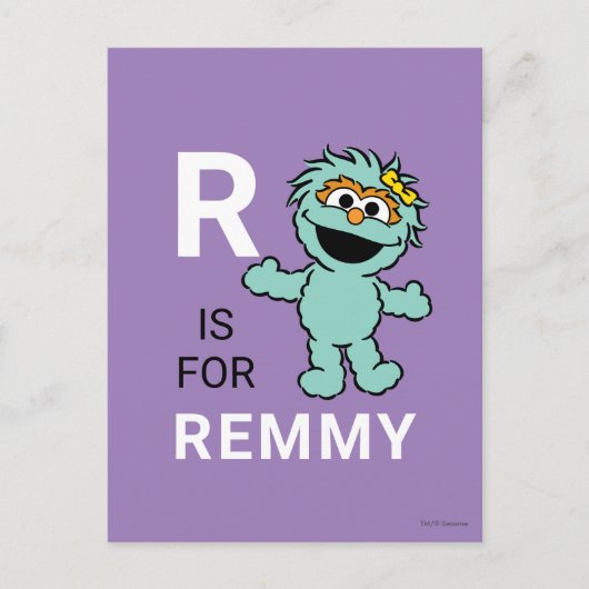 Sesame Street | R is for Rosita | Add Your Name Briefkaart (Voorkant)