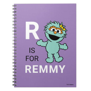 Sesame Street R is voor Rosita Voeg je naam to Notitieboek