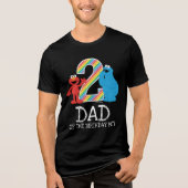 Sesame Street Rainbow 2e verjaardag | Pap Tri-Blend Shirt (Voorkant)