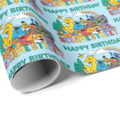 Sesame Street | Rainbow Wave Cadeaupapier (Rol Hoek)