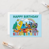 Sesame Street | Rainbow Wave Kaart (Voorkant / Achterkant in situ)