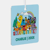 Sesame Street | Rainbow Wave Metalen Ornament (Voorkant Rechts)