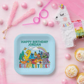 Sesame Street | Rainbow Wave Papieren Bordje (Feest)