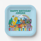 Sesame Street | Rainbow Wave Papieren Bordje (Voorkant)