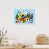 Sesame Street | Rainbow Wave Poster (Keuken)