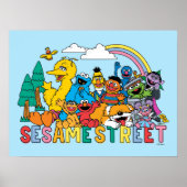 Sesame Street | Rainbow Wave Poster (Voorkant)