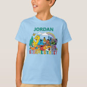 Sesame Street | Rainbow Wave T-shirt (Voorkant)