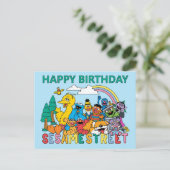Sesame Street | Regenbooggolf Briefkaart (Staand voorkant)