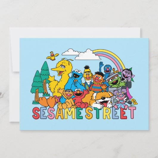 Sesame Street | Regenbooggolf Kaart (Voorkant)