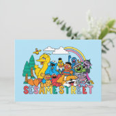 Sesame Street | Regenbooggolf Kaart (Staand voorkant)