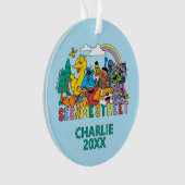 Sesame Street | Regenbooggolf Ornament (voorkant)