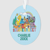 Sesame Street | Regenbooggolf Ornament (voorkant)