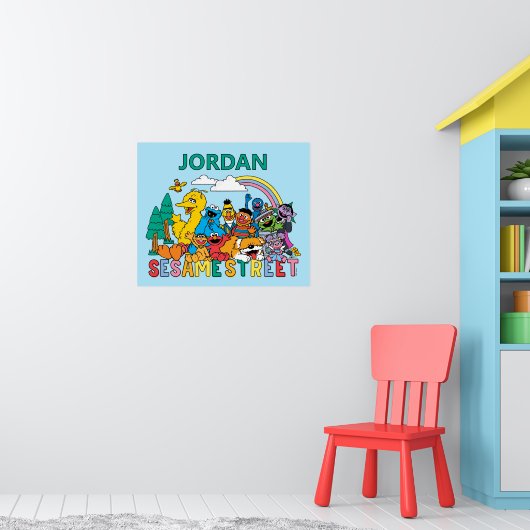 Sesame Street | Regenbooggolf Poster (Kinderkamer 1)