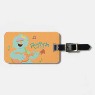 Sesame Street Rosita gitaar spelen Bagagelabel