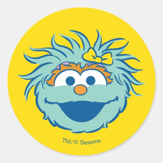 Sesame Street | Rosita Lachen Ronde Sticker (Voorkant)