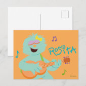 Sesame Street | Rosita Playing Guitar Briefkaart (Voorkant / Achterkant)