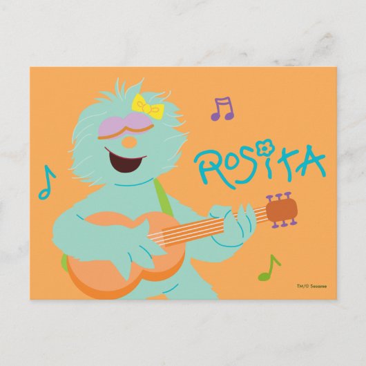 Sesame Street | Rosita Playing Guitar Briefkaart (Voorkant)