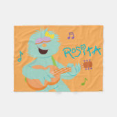 Sesame Street | Rosita Playing Guitar Fleece Deken (Voorkant (Horizontaal))