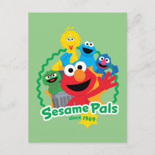 Sesame Street Sesame Pals Sinds 1969 Briefkaart