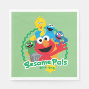 Sesame Street Sesame Pals Sinds 1969 Servet