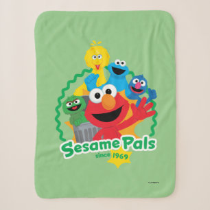Sesame Street   Sesame Pals Sinds 1969 Sherpa Deken