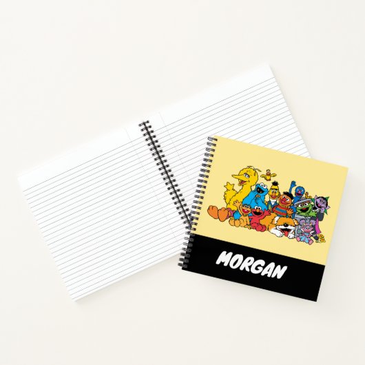 Sesame Street | Sesame-vrienden | Naam toevoegen Notitieboek (Binnen)