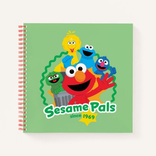 Sesame Street | Sesame-vrienden Sinds 1969 Notitieboek (Voorkant)